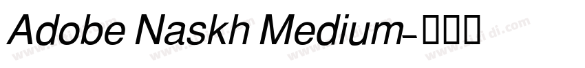 Adobe Naskh Medium字体转换 Adobe Naskh Medium字体转换
